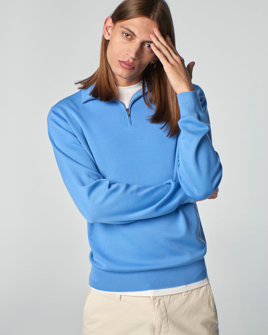 Super-Cashmere Half-Zip Regatta Manrico Cashmere